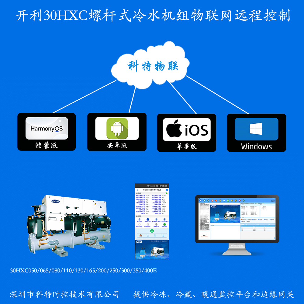 开利30HXC螺杆式冷水机组远程控制网关