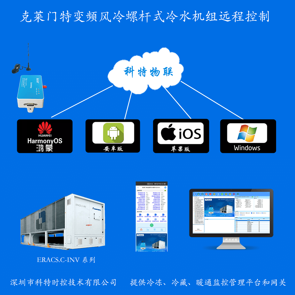 克莱门特变频风冷螺杆式冷水机组
