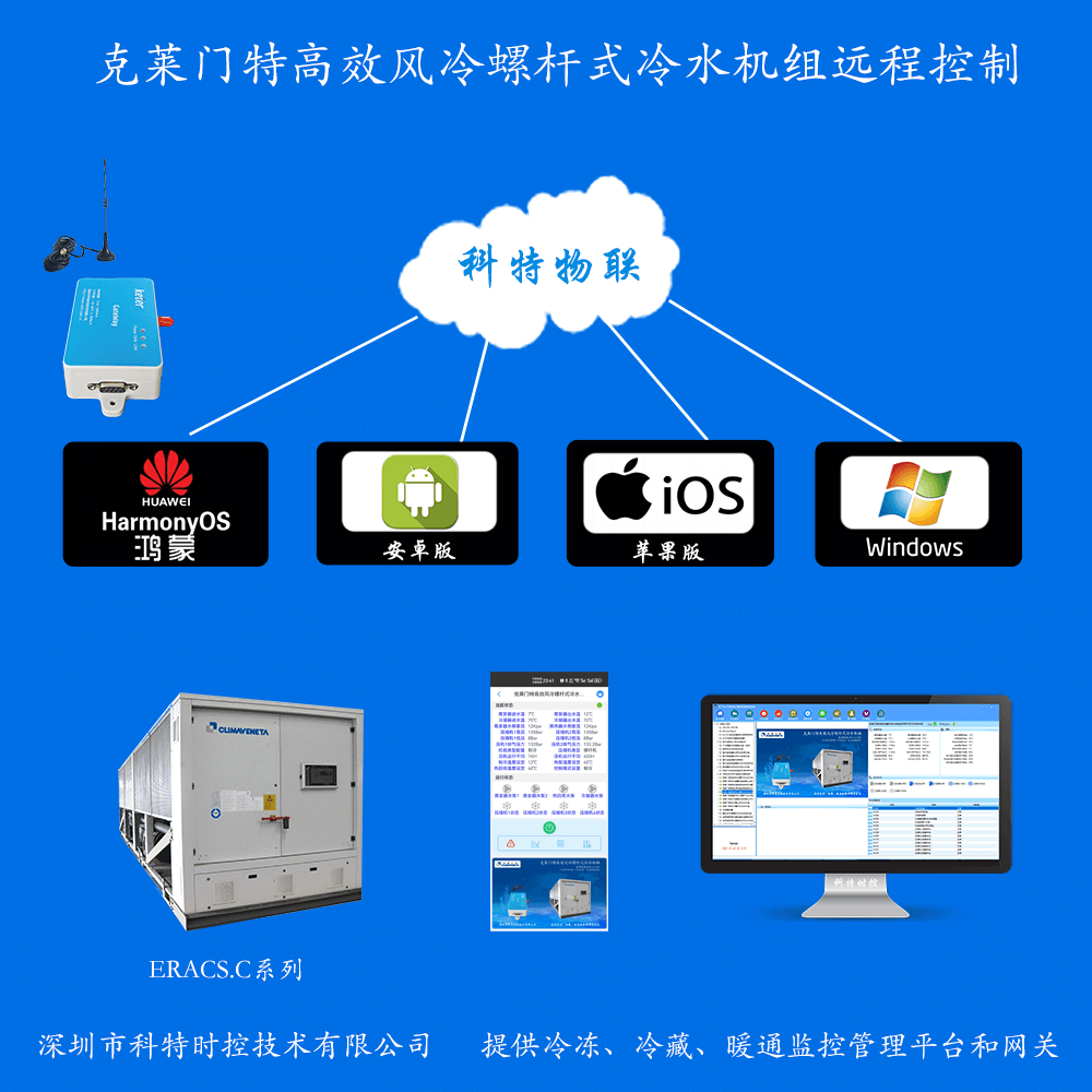 克莱门特高效风冷螺杆式冷水机组