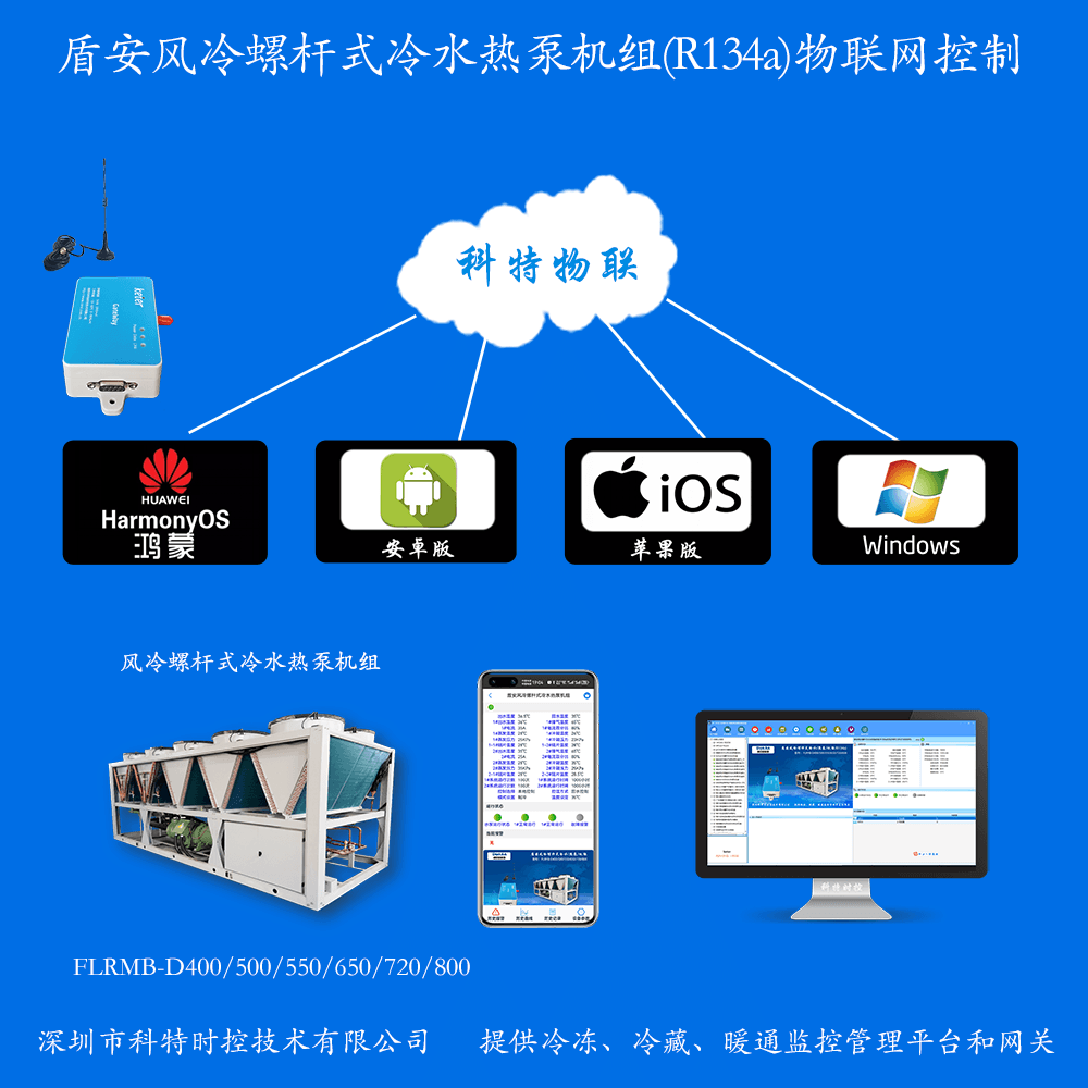 盾安螺杆式风冷冷水热泵机组远程控制网关