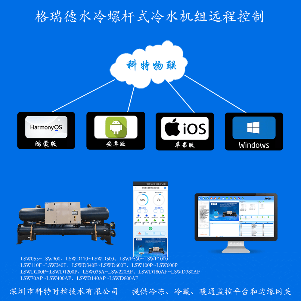 格瑞德水冷螺杆式冷水机组远程控制网关