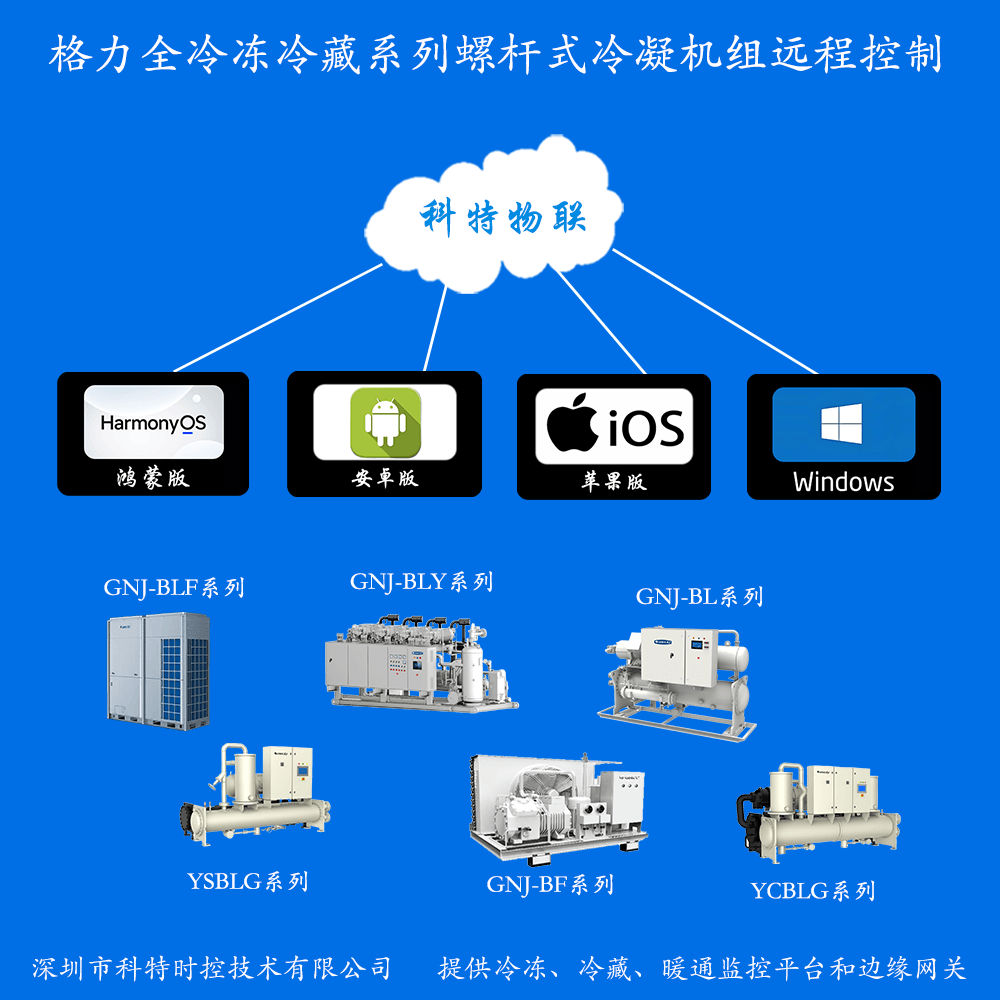 格力冷冻冷藏冷凝机组远程控制网关