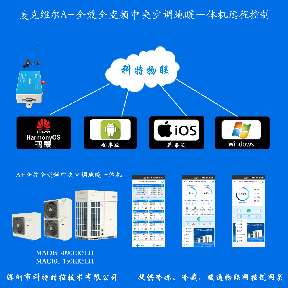 麦克维尔A+全效全变频中央空调地暖一体机