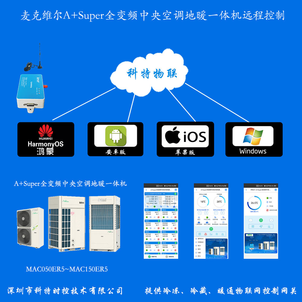 麦克维尔A+Super全变频中央空调地暖一体机