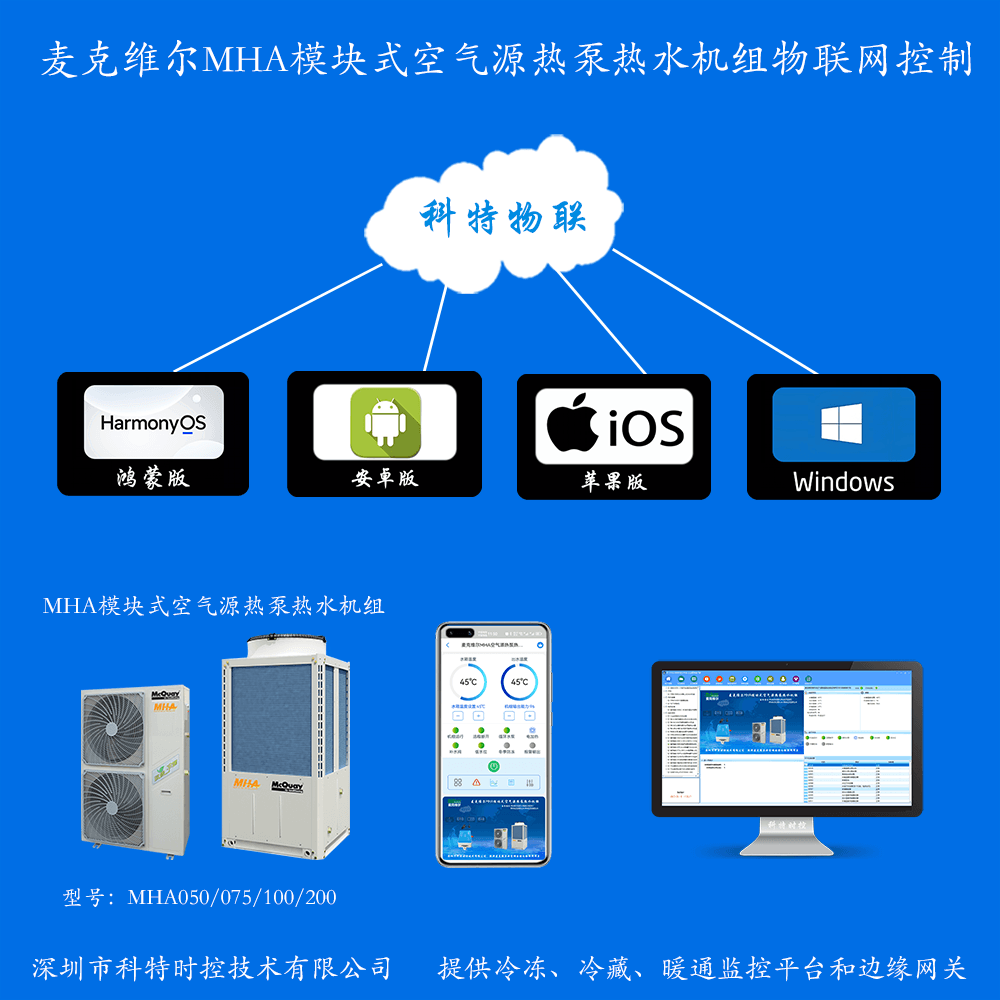 麦克维尔MHA模块式空气源热泵热水机远程控制网关