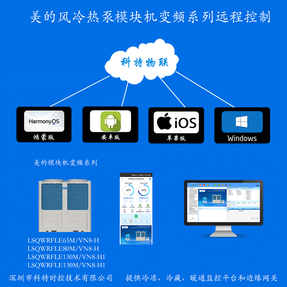 美的风冷热泵模块机变频系列