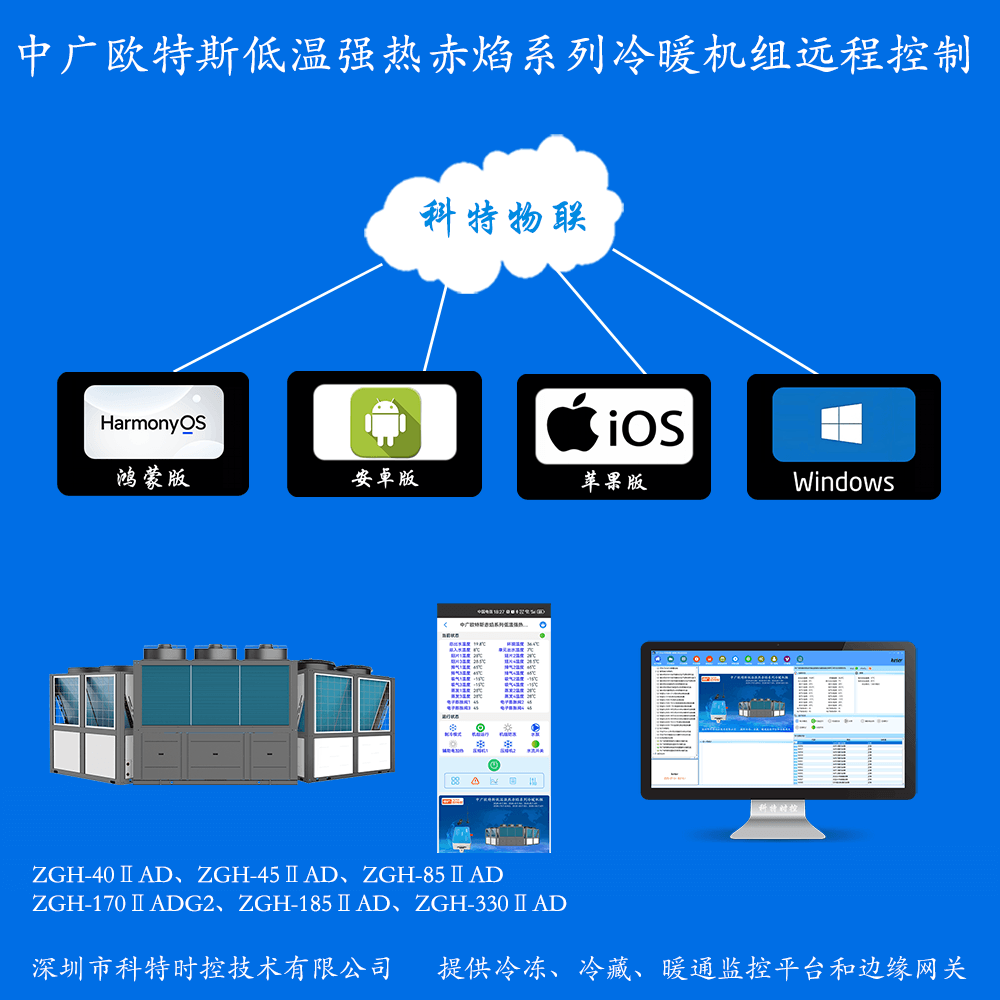 中广欧特斯赤焰系列低温强热冷暖机组系列远程控制网关产品图