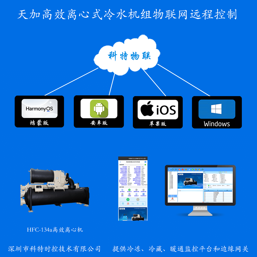 天加高效离心式冷水机组远程控制网关