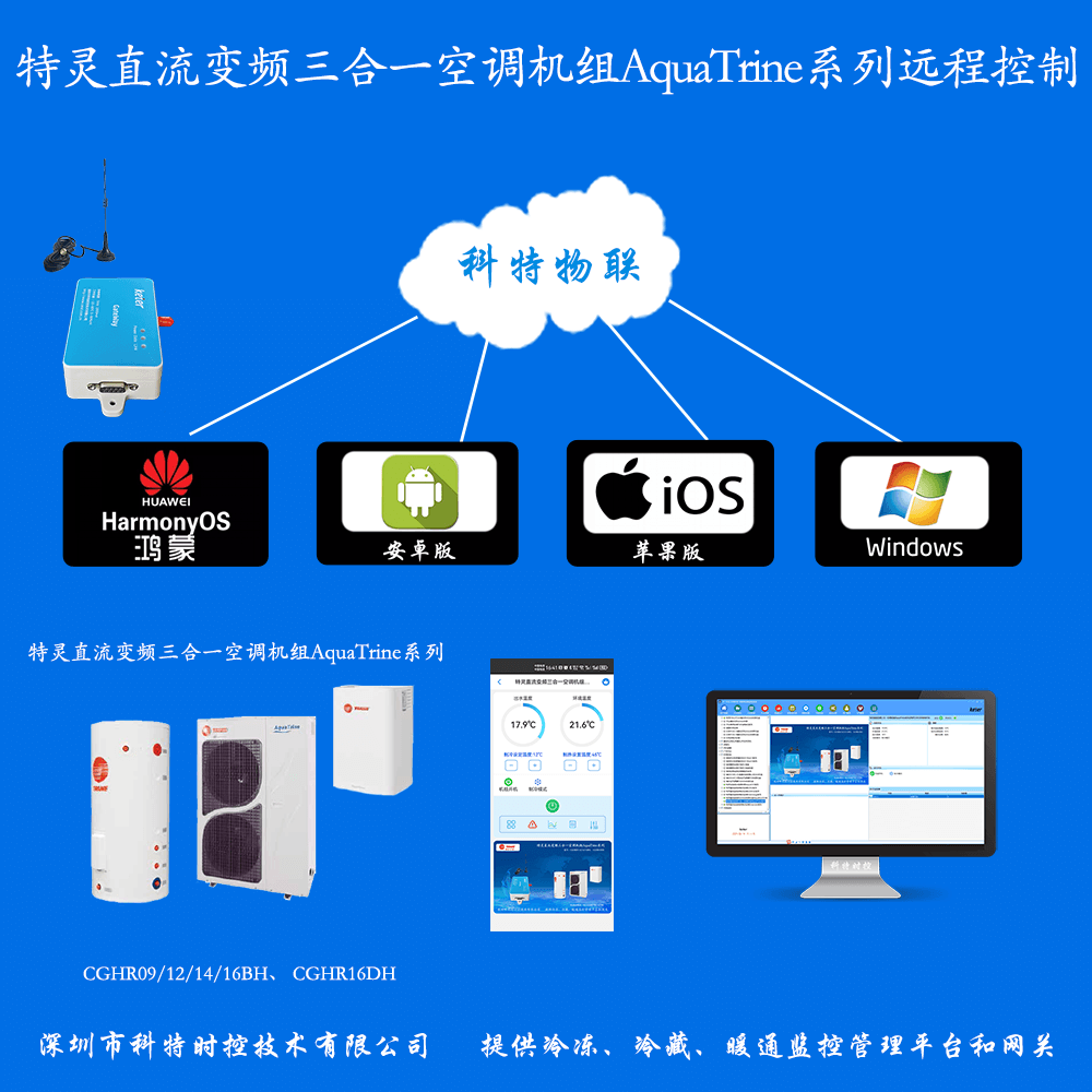 特灵直流变频三合一空调机组AquaTrine系列远程控制网关