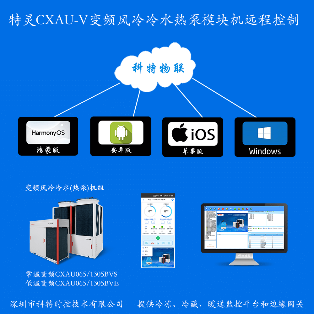 特灵风冷冷水热泵模块机CXAU变频系列远程控制网关