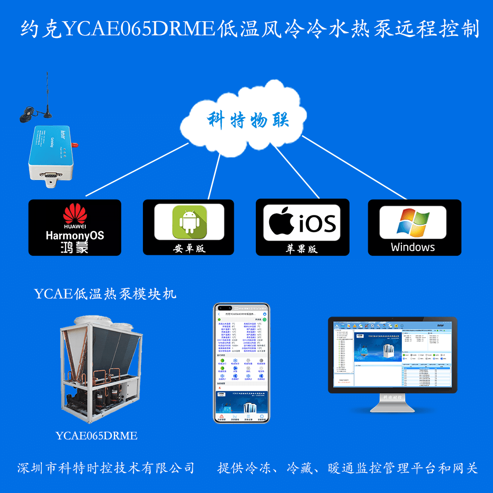 约克YCAE065DRME低温风冷冷水热泵远程控制网关