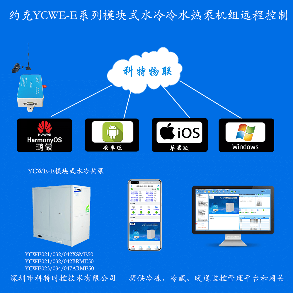 约克YCWE模块式水冷冷水热泵机组远程控制网关
